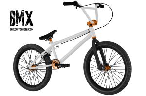 black and orange bmx bike
