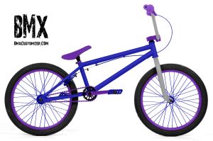 purple and blue bike