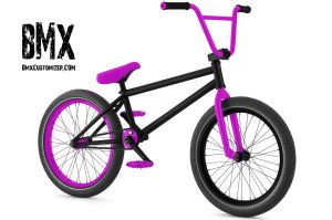 pink and black bmx