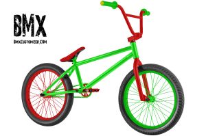 Red And Green BMX Bikes