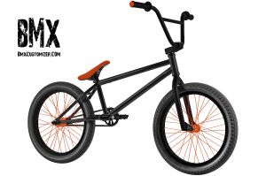 bmx orange and black