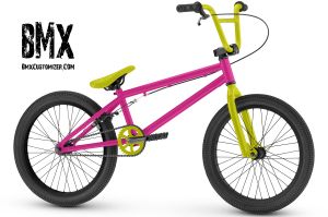 pink and yellow bike