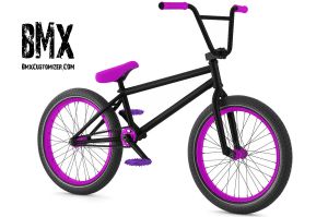 pink and black bmx bike