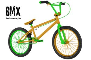 orange and green bike