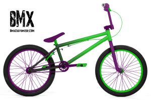 purple and green bike