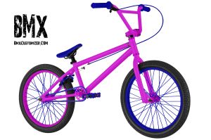 blue and purple bike