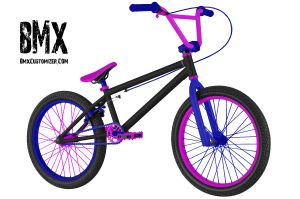 pink and blue bmx