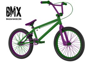 green and purple bike