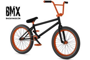 bmx orange and black