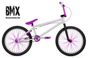 Pink and 2025 white bmx bikes