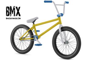 blue yellow bike