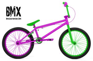purple and green bike