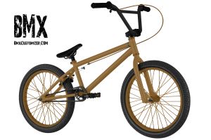 brown bmx bike