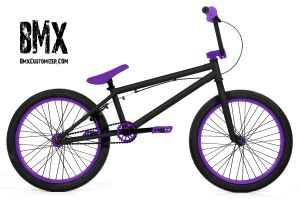 black and purple bmx