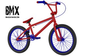 red white and blue bmx bike