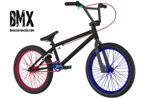 Blue and red hot sale bike